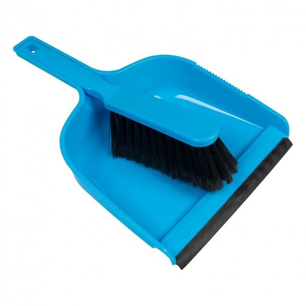 Supporting image for Dustpan & Brush Plastic Blue