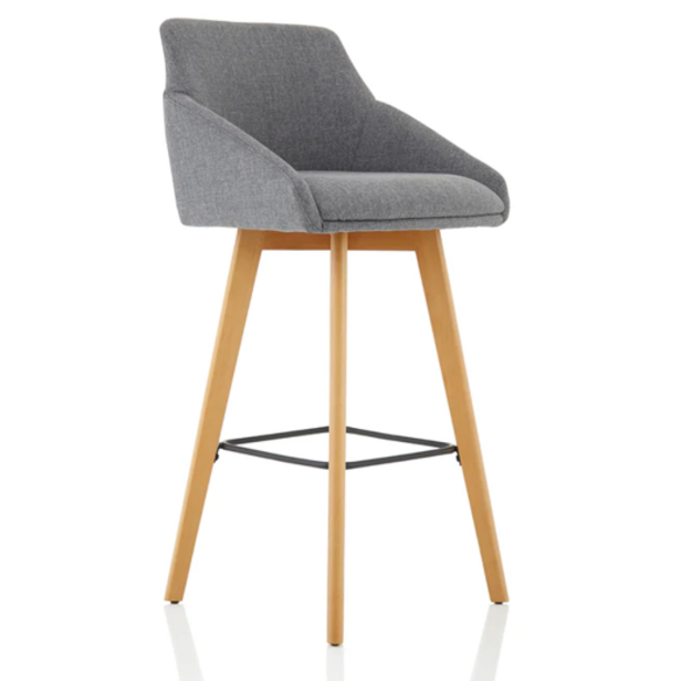 Supporting image for Jackson Wooden Leg High Stool - Grey